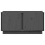 Meuble TV Gris 80x35x40,5 cm Bois de pin massif