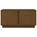 Meuble TV Marron miel 80x35x40,5 cm Bois de pin massif