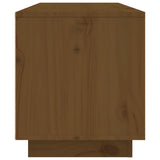 Meuble TV Marron miel 80x35x40,5 cm Bois de pin massif