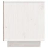 Meuble TV Blanc 110x35x40,5 cm Bois de pin massif