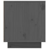 Meuble TV Gris 110x35x40,5 cm Bois de pin massif