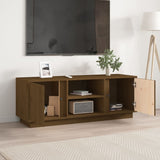 Honey Brown TV Cabinet 110x35x40.5 cm Solid Pine Wood