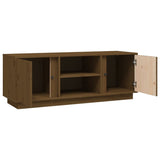 Honey Brown TV Cabinet 110x35x40.5 cm Solid Pine Wood