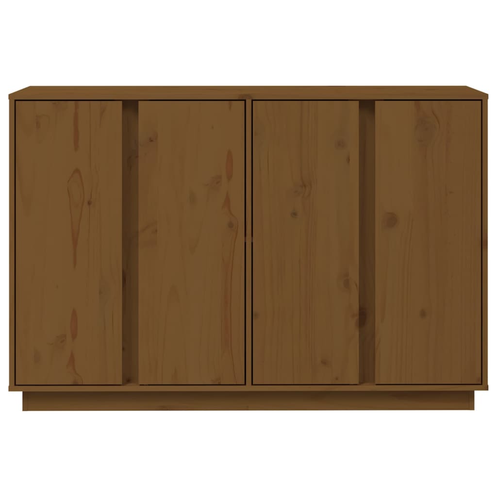 Buffet Marron miel 120x35x80 cm Bois massif de pin