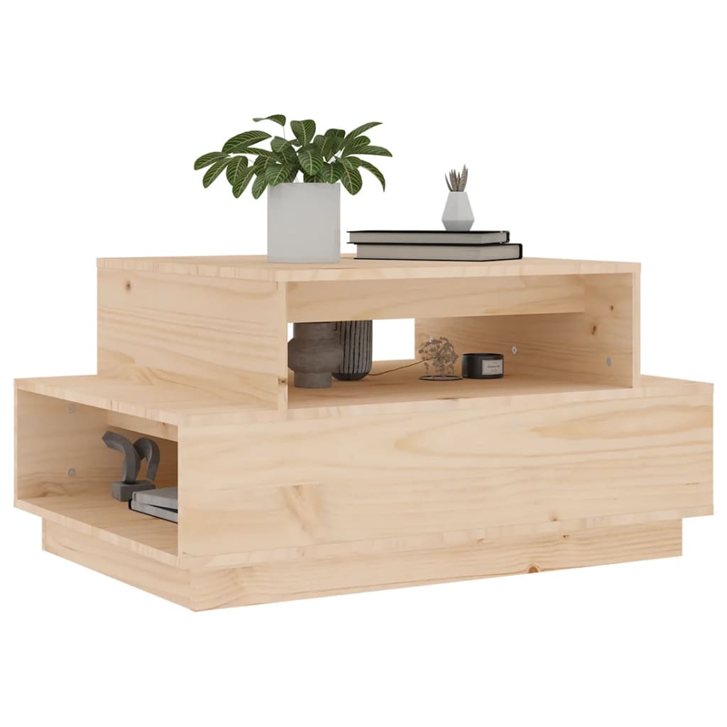 Table basse 80x55x40,5 cm Bois massif de pin