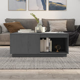 Table basse Gris 100x101x40,5 cm Bois massif de pin