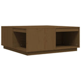 Honigbrauner Couchtisch 100x101x40,5 cm Massives Kiefernholz