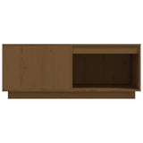 Honigbrauner Couchtisch 100x101x40,5 cm Massives Kiefernholz