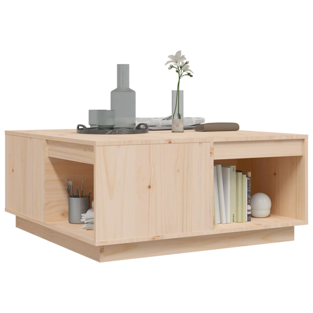 Table basse 80x81x36,5 cm Bois massif de pin