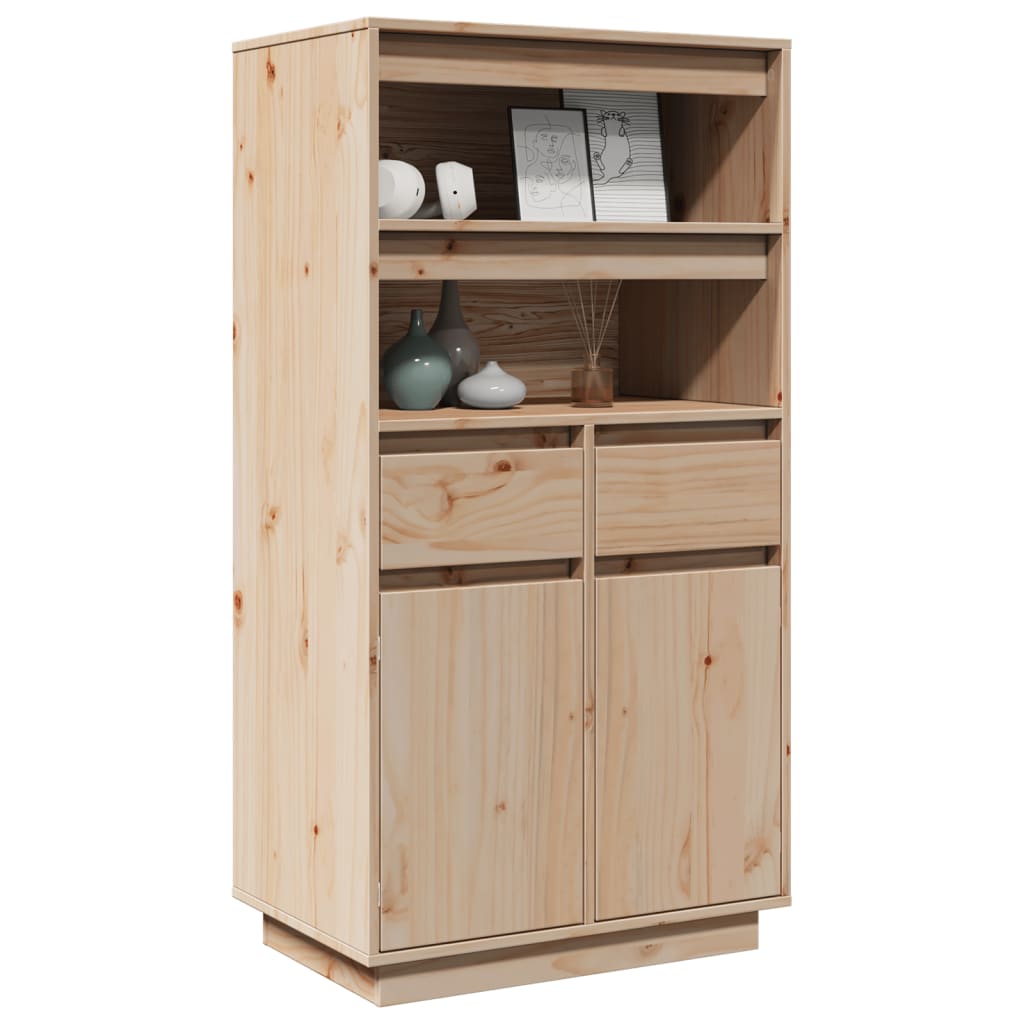 Buffet haut 60x40x116,5 cm Bois massif de pin