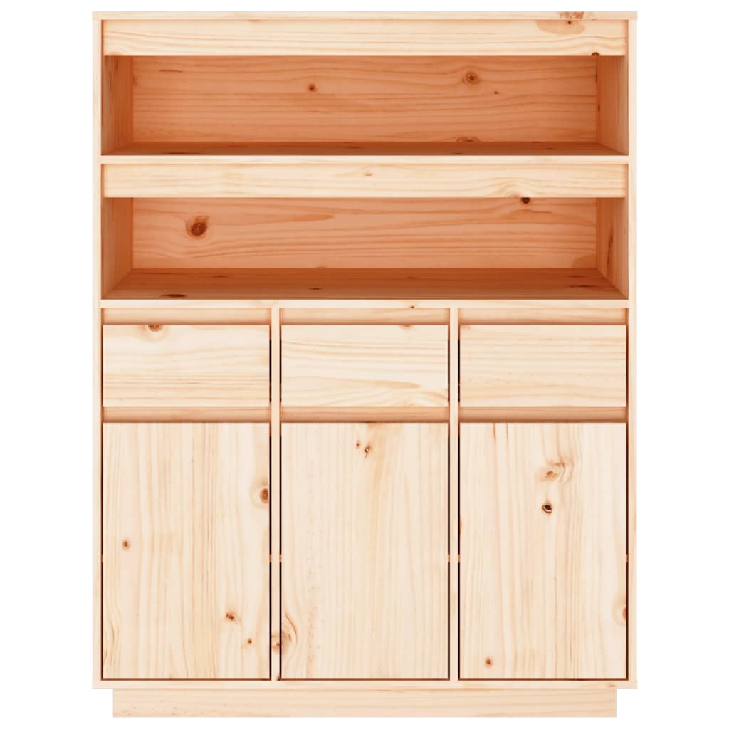 Buffet haut 89x40x116,5 cm Bois massif de pin