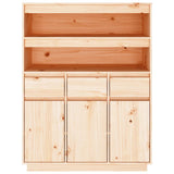 Buffet haut 89x40x116,5 cm Bois massif de pin