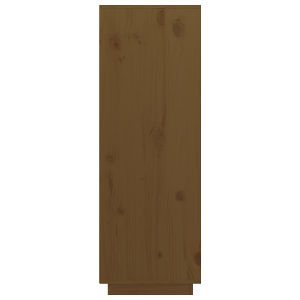 Buffet haut Marron miel 89x40x116,5 cm Bois massif de pin