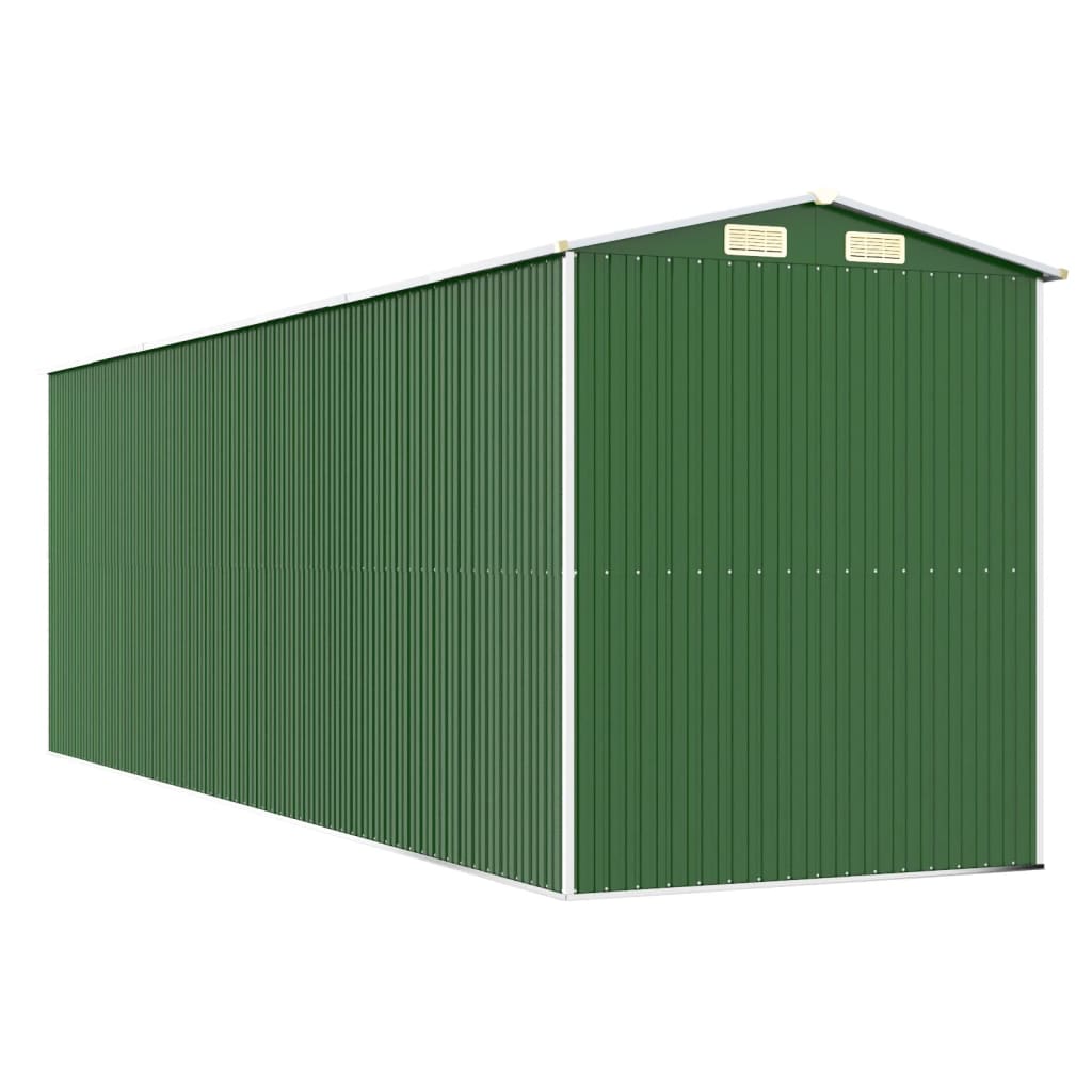 Abri de jardin Vert 192x606x223 cm Acier galvanisé