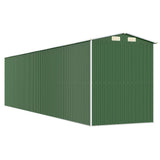 Green garden shed 192x772x223 cm Galvanized steel