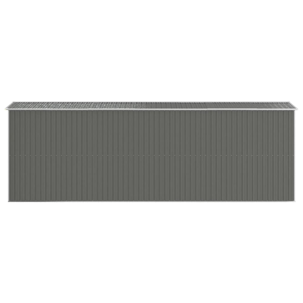 Abri de jardin Gris clair 192x606x223 cm Acier galvanisé