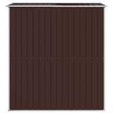 Abri de jardin Marron foncé 192x191x223 cm Acier galvanisé