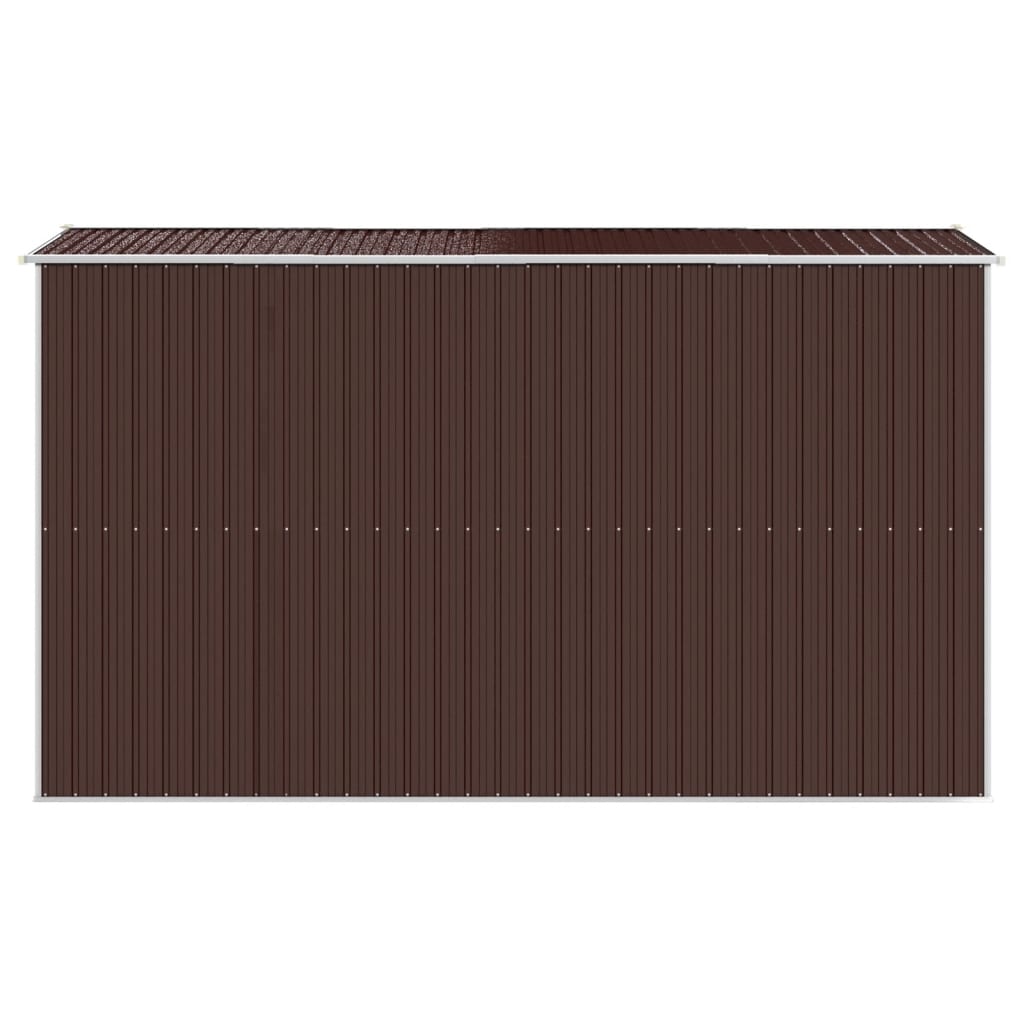 Abri de jardin Marron foncé 192x357x223 cm Acier galvanisé