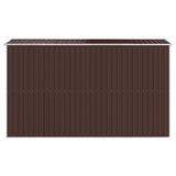 Abri de jardin Marron foncé 192x357x223 cm Acier galvanisé