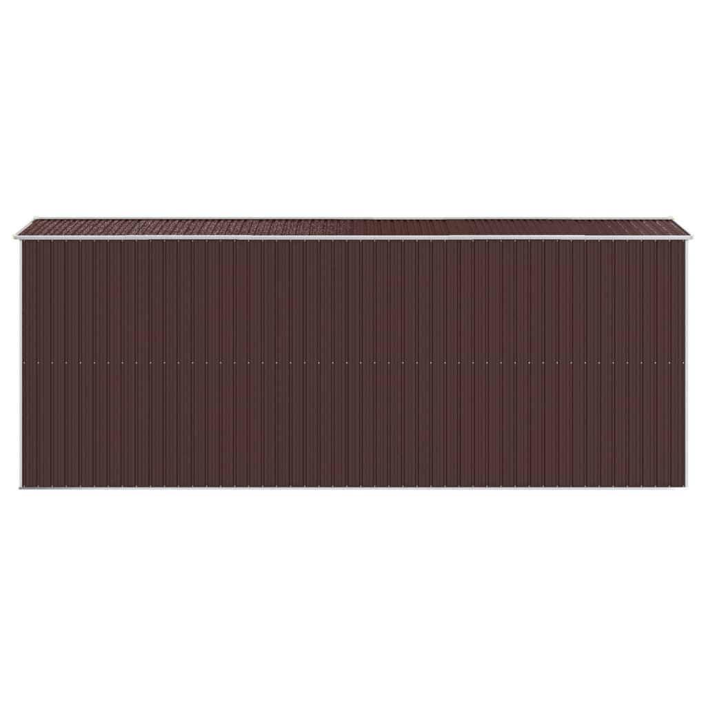 Abri de jardin Marron foncé 192x523x223 cm Acier galvanisé