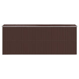 Abri de jardin Marron foncé 192x523x223 cm Acier galvanisé