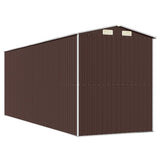 Abri de jardin Marron foncé 192x523x223 cm Acier galvanisé