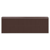 Abri de jardin Marron foncé 192x606x223 cm Acier galvanisé