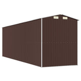 Abri de jardin Marron foncé 192x606x223 cm Acier galvanisé