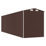 Abri de jardin Marron foncé 192x689x223 cm Acier galvanisé