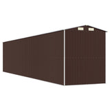 Abri de jardin Marron foncé 192x938x223 cm Acier galvanisé