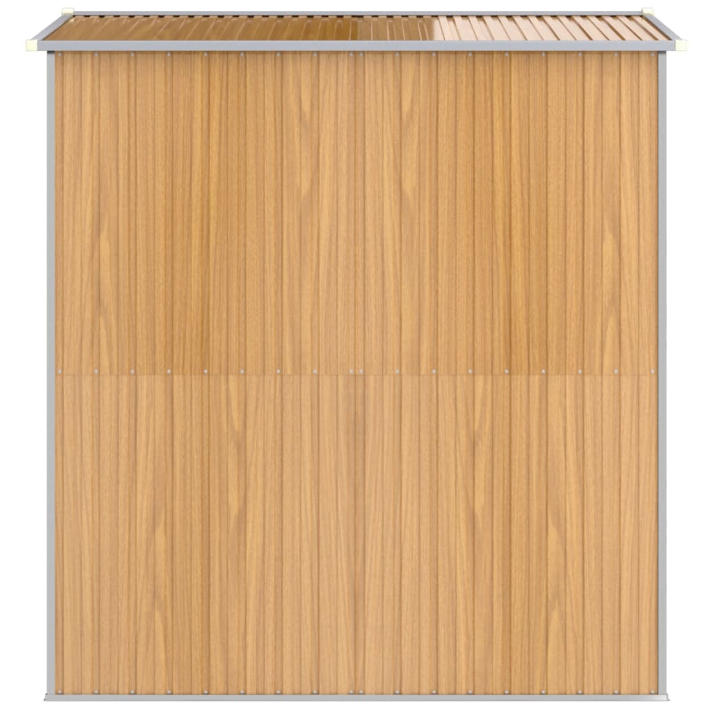 Abri de jardin Marron clair 192x191x223 cm Acier galvanisé