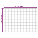 Gewichtsdecke Grau 155x220 cm 11 kg Stoff