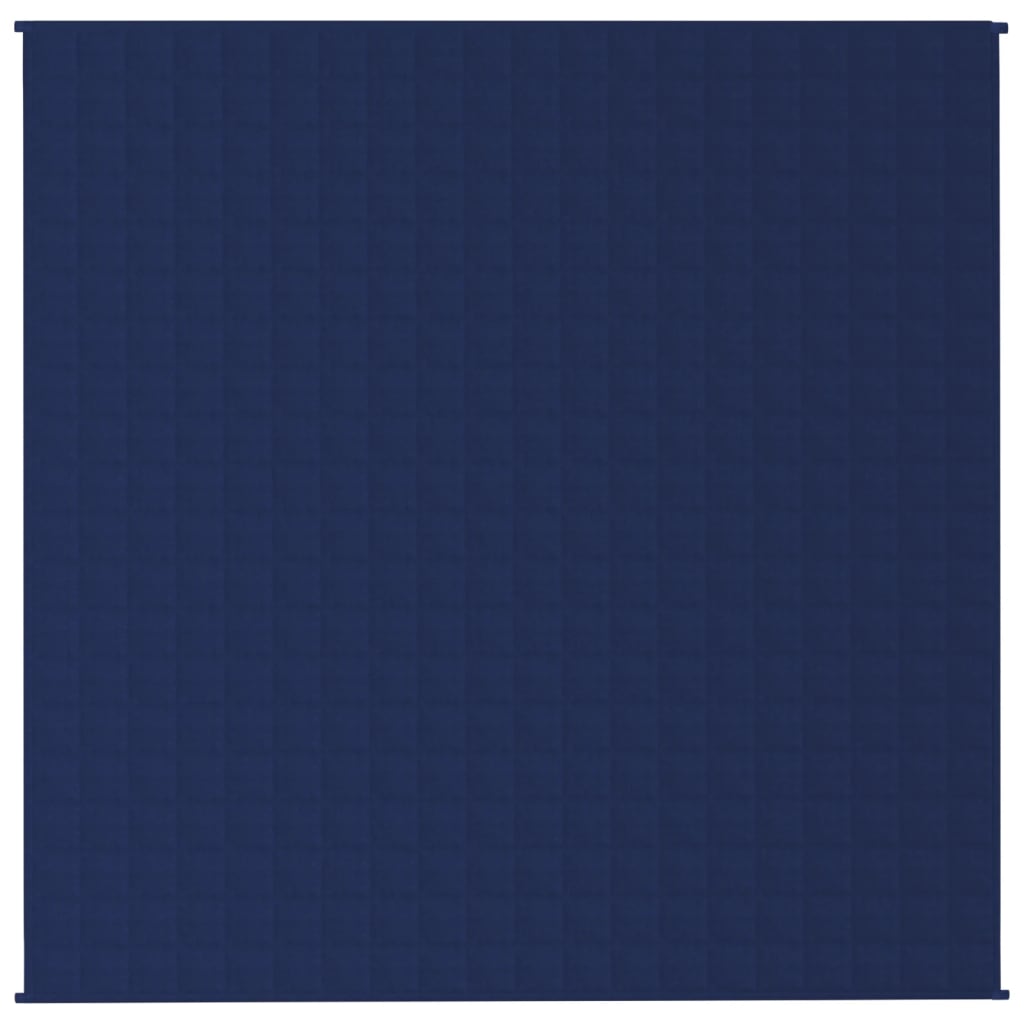 Gewichtsdecke Blau 200x200 cm 13 kg Stoff