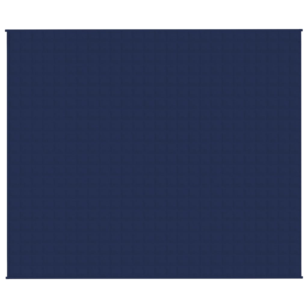 Gewichtsdecke Blau 220x260 cm 11 kg Stoff