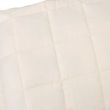 Couverture lestée Crème clair 200x200 cm 13 kg Tissu