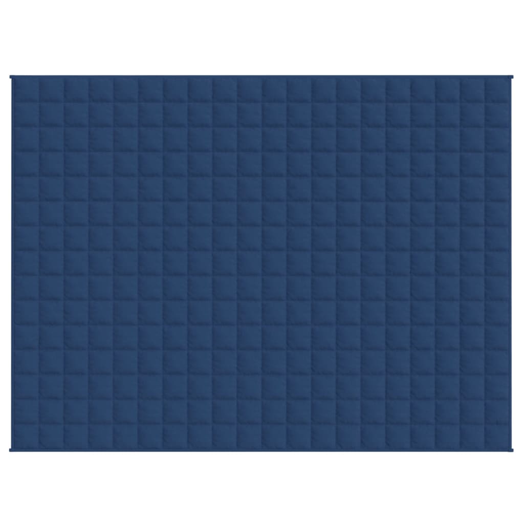 Gewichtsdecke Blau 150x200 cm 11 kg Stoff