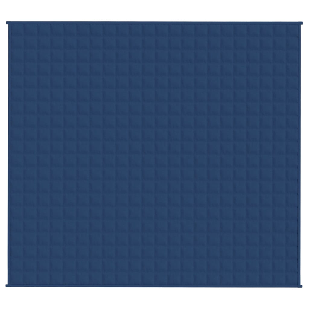 Gewichtsdecke Blau 200x225 cm 9 kg Stoff