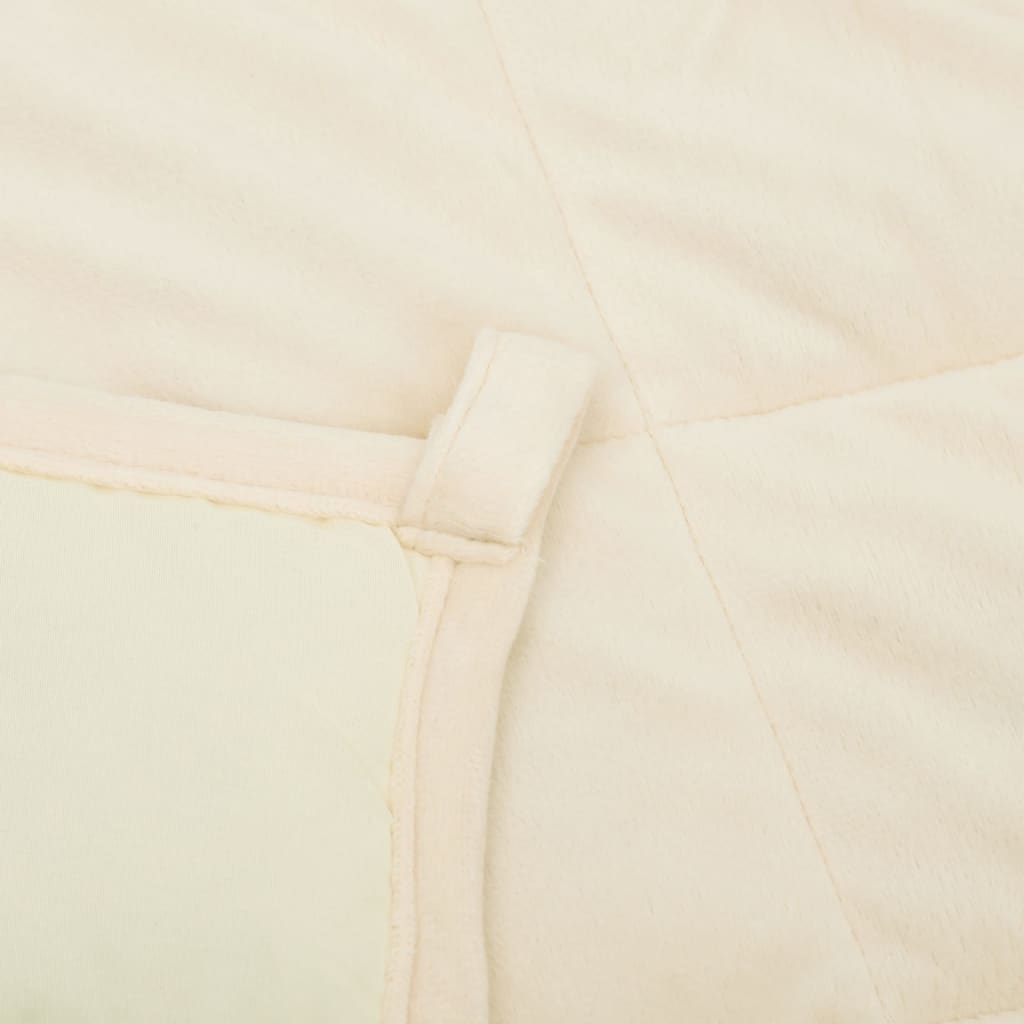 Weighted Blanket Light Cream 120x180 cm 9 kg Fabric