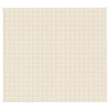 Couverture lestée Crème clair 200x225 cm 9 kg Tissu