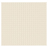 Couverture lestée Crème clair 220x235 cm 11 kg Tissu