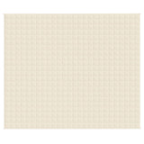 Couverture lestée Crème clair 220x260 cm 15 kg Tissu