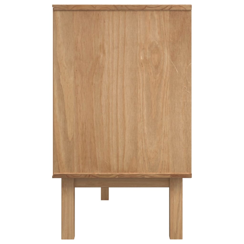 OTTA Sideboard Braun und Weiß 114x43x73,5 cm Massives Kiefernholz