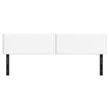 Têtes de lit 2 pcs blanc 90x5x78/88 cm similicuir