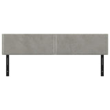 Têtes de lit 2 pcs gris clair 100x5x78/88 cm velours