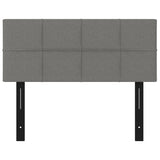 Tête de lit gris foncé 100x5x78/88 cm tissu