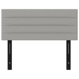 Tête de lit gris clair 100x5x78/88 cm tissu