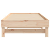 Lit coulissant sans matelas 2x(90x200) cm Bois de pin massif