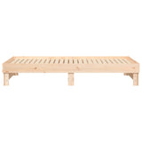 Lit coulissant sans matelas 2x(90x200) cm Bois de pin massif