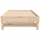 Lit coulissant sans matelas 2x(90x190) cm Bois de pin massif