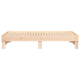 Lit coulissant sans matelas 2x(90x190) cm Bois de pin massif